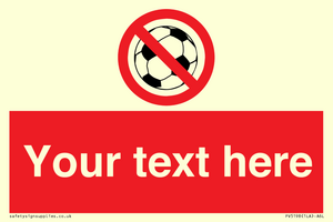 Custom No Ball Games Sign